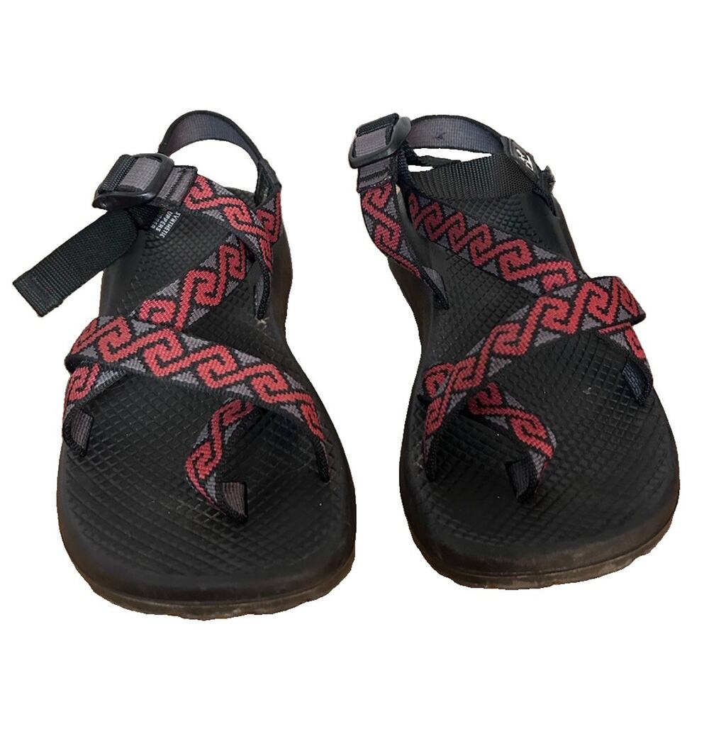 Chaco Women's Z/Cloud 2 Sandals Shoes W7 Black And Gray Straps Hiking Outdoor